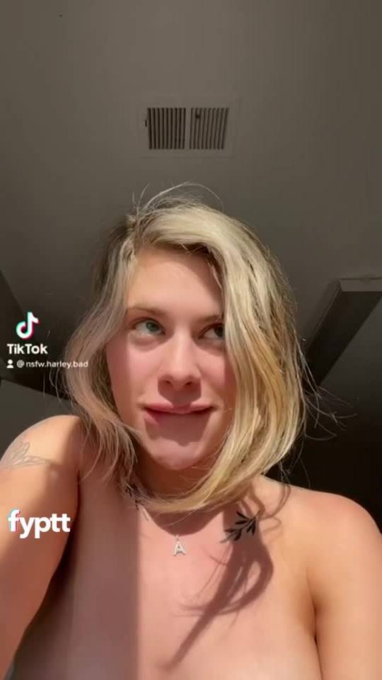 A wet teen girl on shower revealing her nudes on TikTok