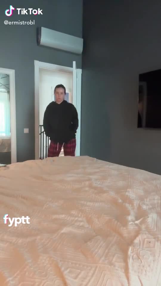 Big tits bunny girl playing with her boobs on NSFW TikTok