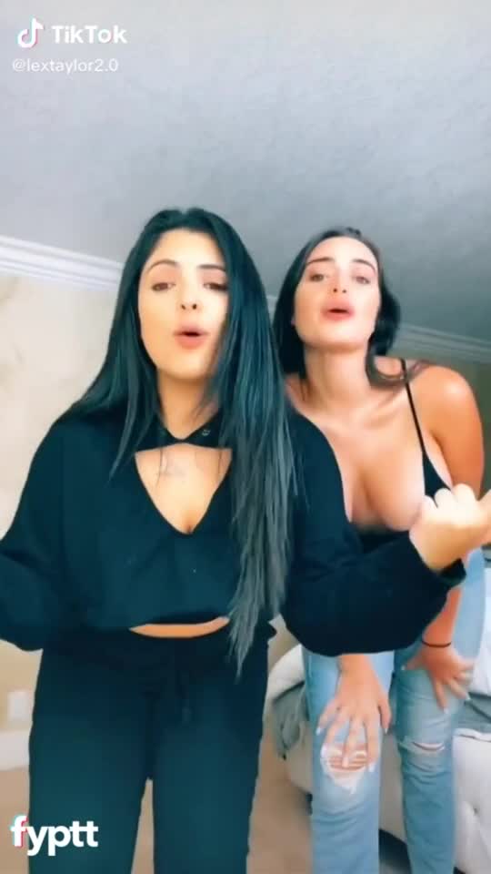 Beautiful girl trying out her new transparent dress on NSFW TikTok